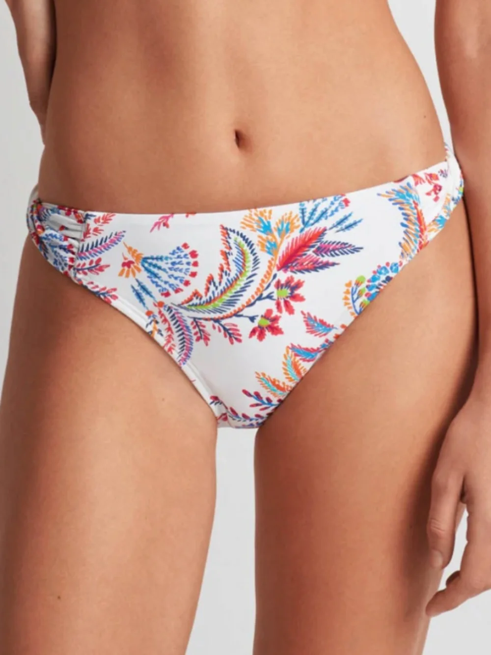 Lauren Ralph Lauren Fleurette Floral Twist Side Tab Hipster Bikini Bottom 14 - Picture 1 of 6